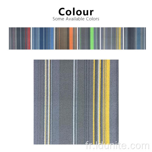 Tapis de carreaux de tapis de boucle colorés multi-niveaux